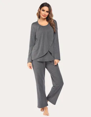 Ekouaer Breast-feeding Pajamas Set (US Only)