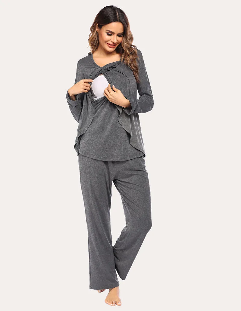 Ekouaer Breast-feeding Pajamas Set (US Only)