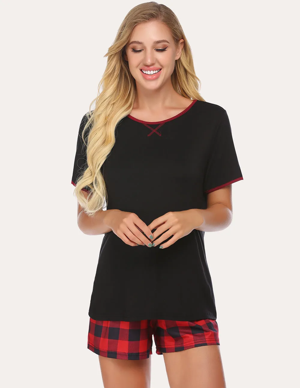 Ekouaer Cool Top Shorts Pajama Set (US Only)