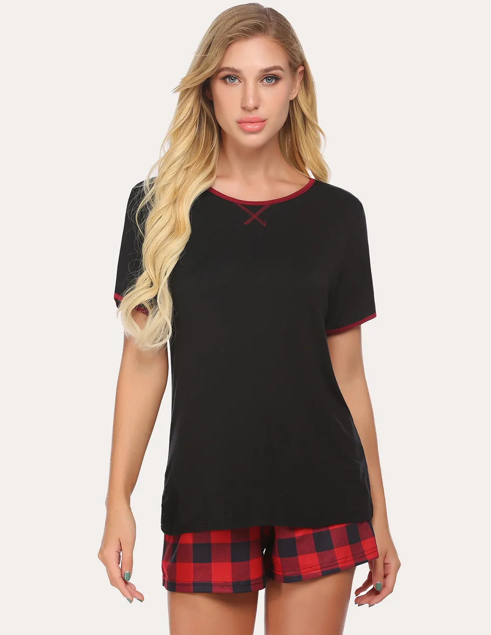Ekouaer Cool Top Shorts Pajama Set (US Only)