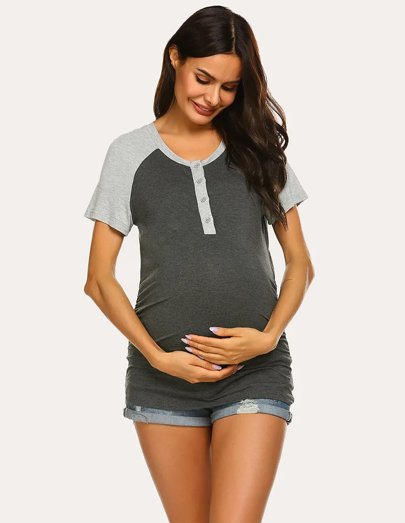 Ekouaer Maternity Nursing Top (US Only)