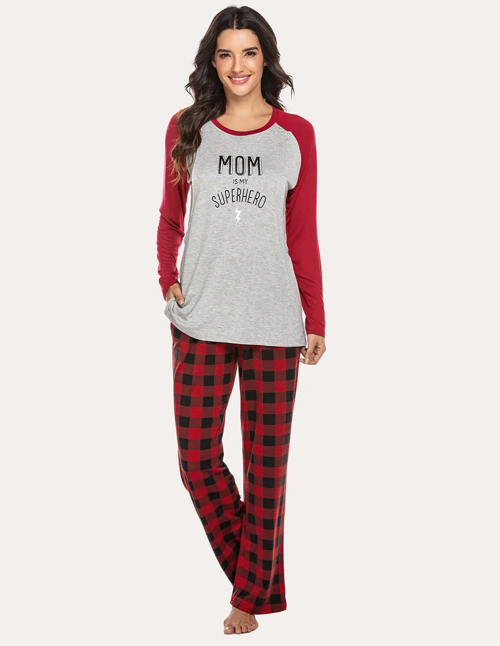 Ekouaer Soft Maternity Nursing Pajama Set (US Only)