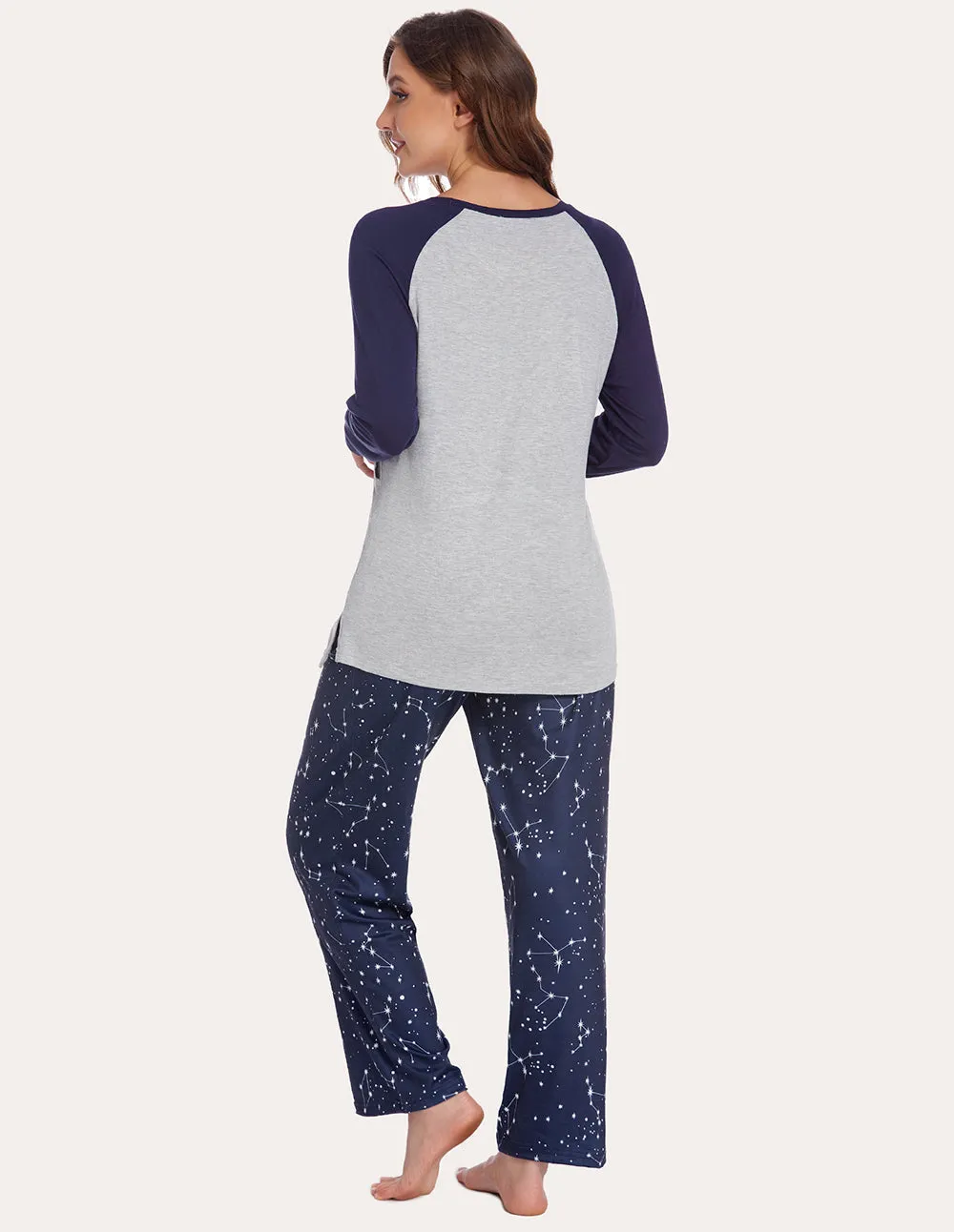 Ekouaer Soft Maternity Nursing Pajama Set (US Only)