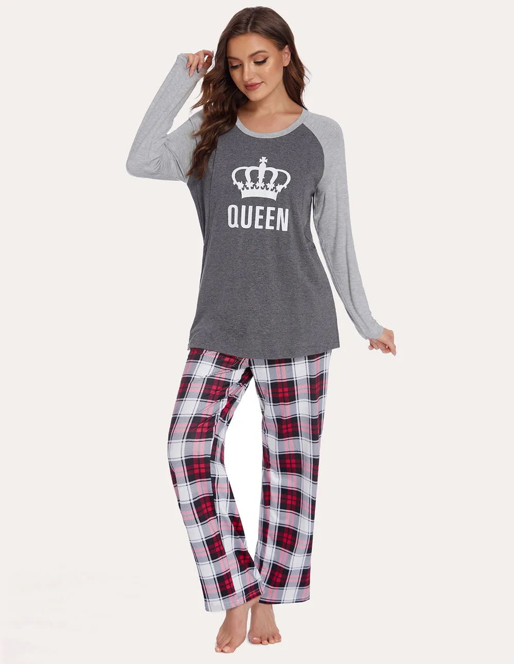 Ekouaer Soft Maternity Nursing Pajama Set (US Only)