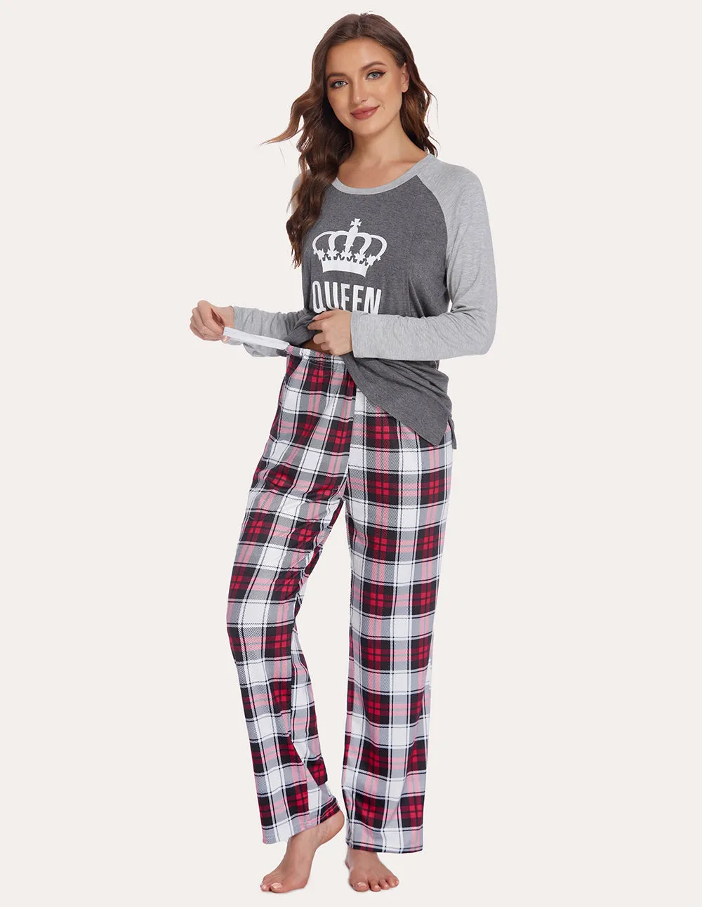Ekouaer Soft Maternity Nursing Pajama Set (US Only)