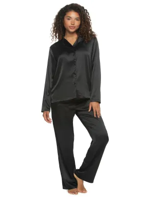 Elysees Rich Satin Notch Collar Set