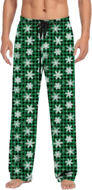 Family Christmas Pajamas Pants Pajama Pants with Drawstring and Pockets Mens Christmas Pajamas Men Pajama Set Pajama