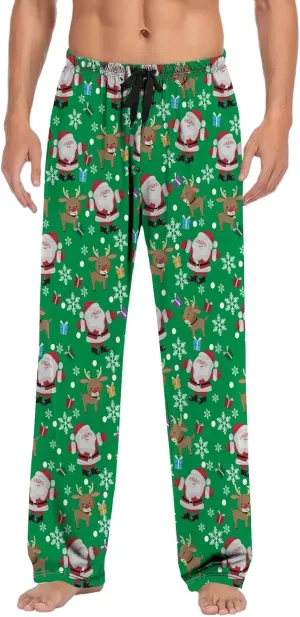 Family Christmas Pajamas Pants Pajama Pants with Drawstring and Pockets Mens Christmas Pajamas Men Pajama Set Pajama