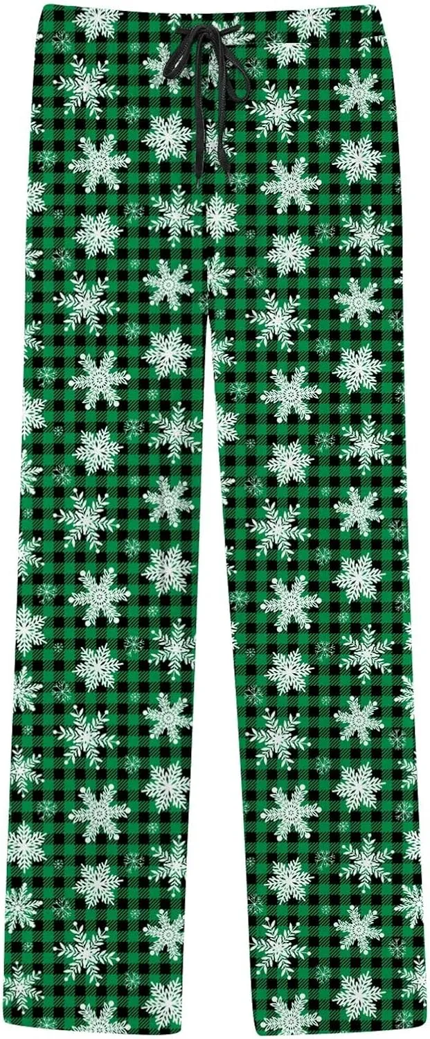 Family Christmas Pajamas Pants Pajama Pants with Drawstring and Pockets Mens Christmas Pajamas Men Pajama Set Pajama