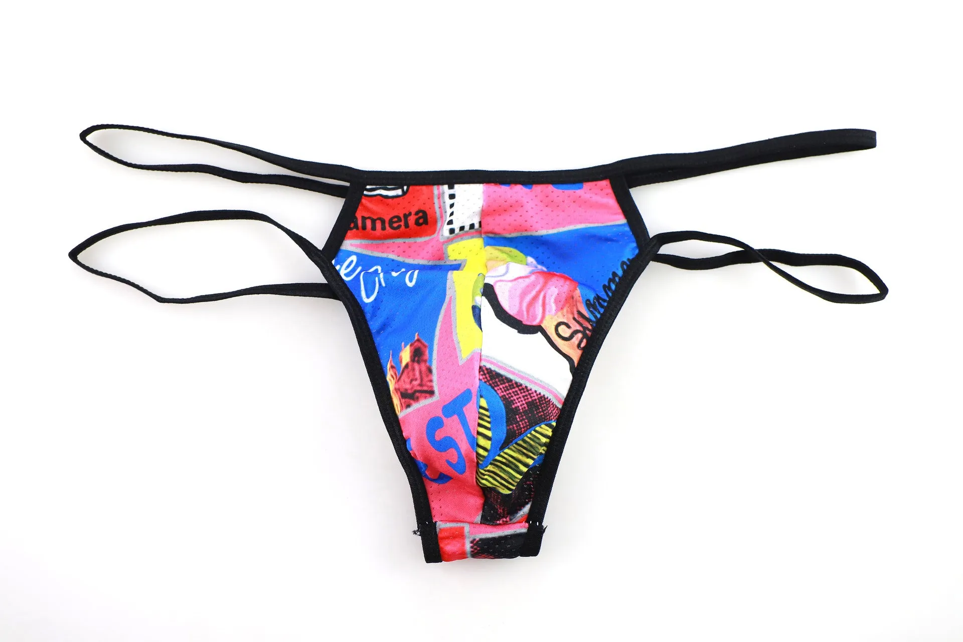 Fashion Sexy Printing Men's Thong