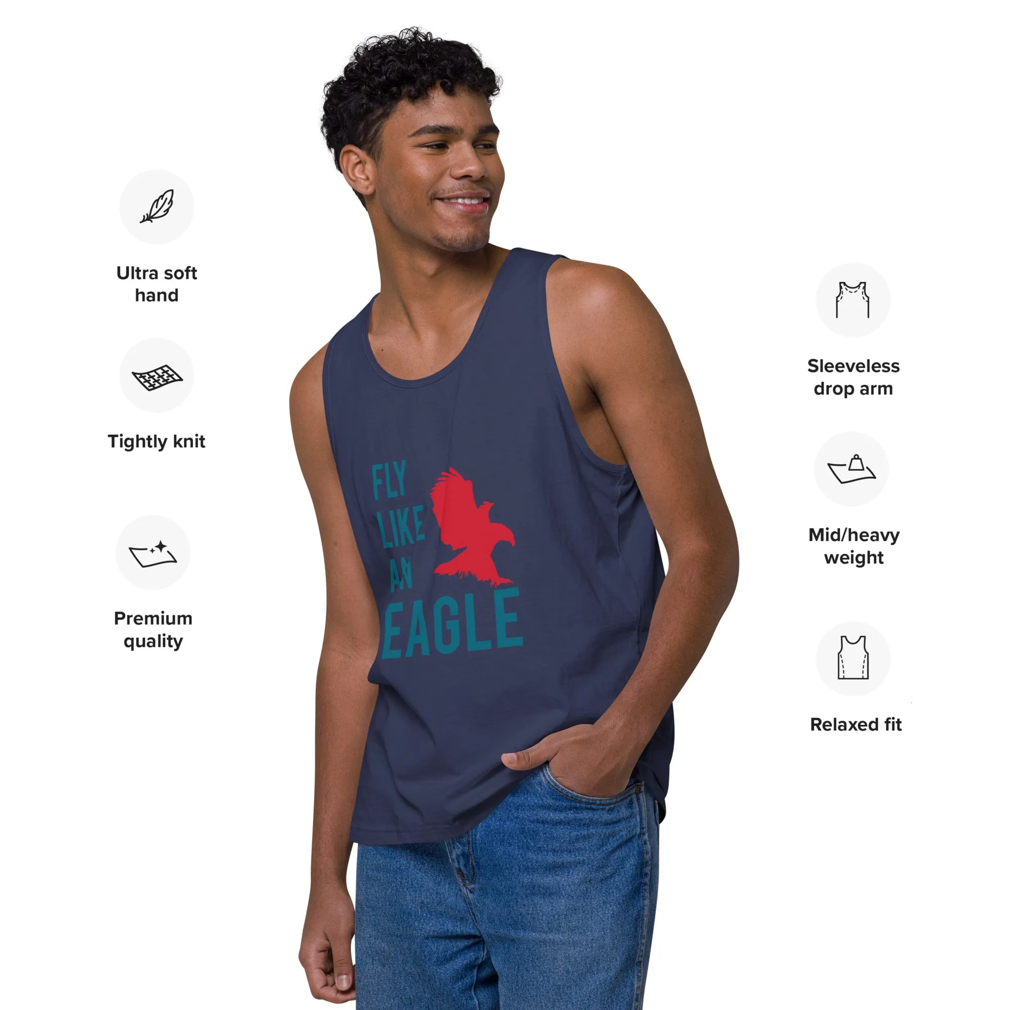 FLY LIKE AN EAGLE Premium Tank Top