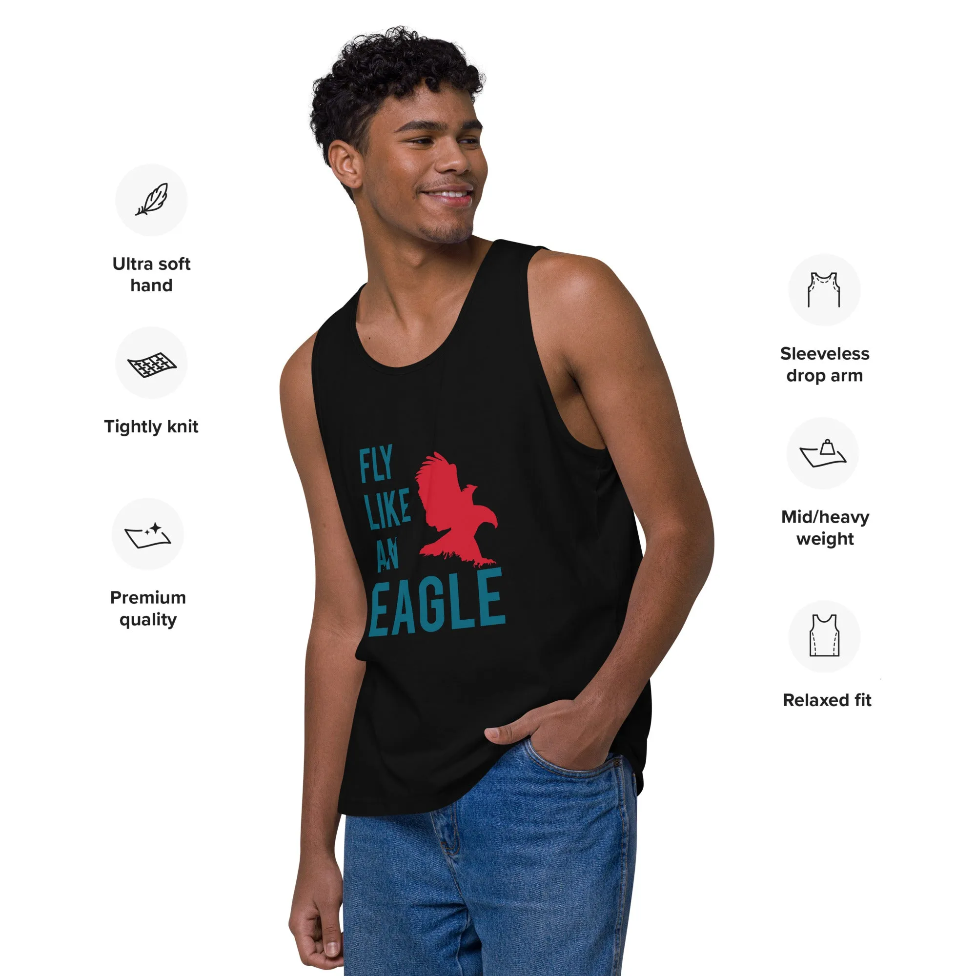 FLY LIKE AN EAGLE Premium Tank Top