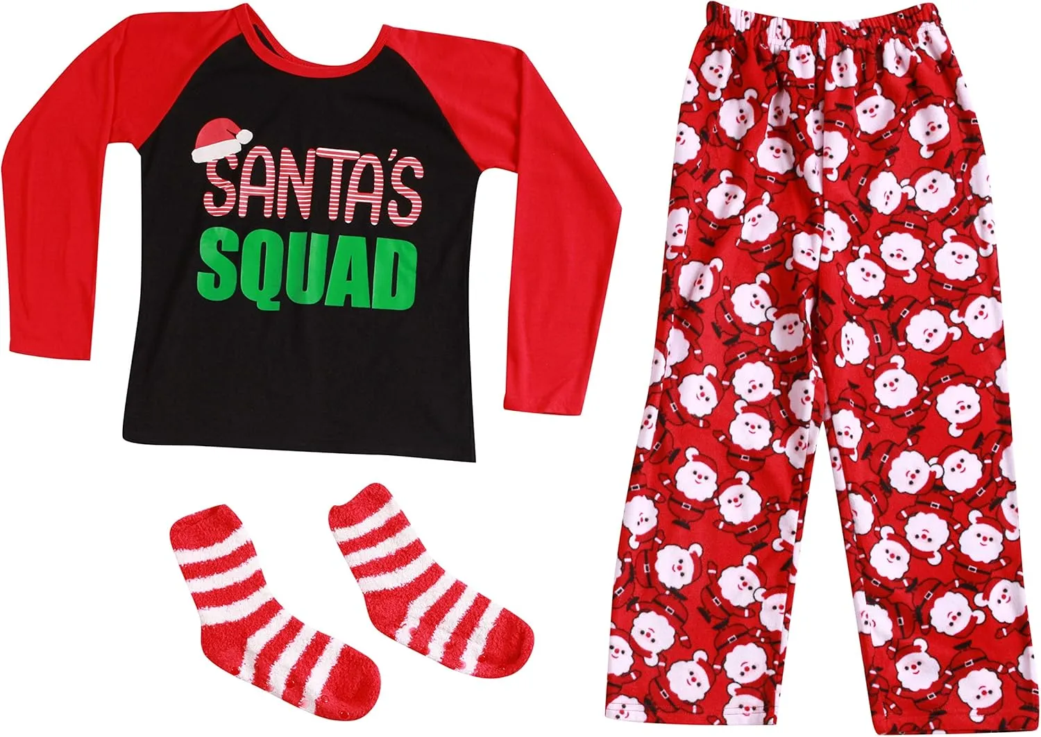 #followme Matching Christmas Pajamas for Family or Couples  Santas Squad