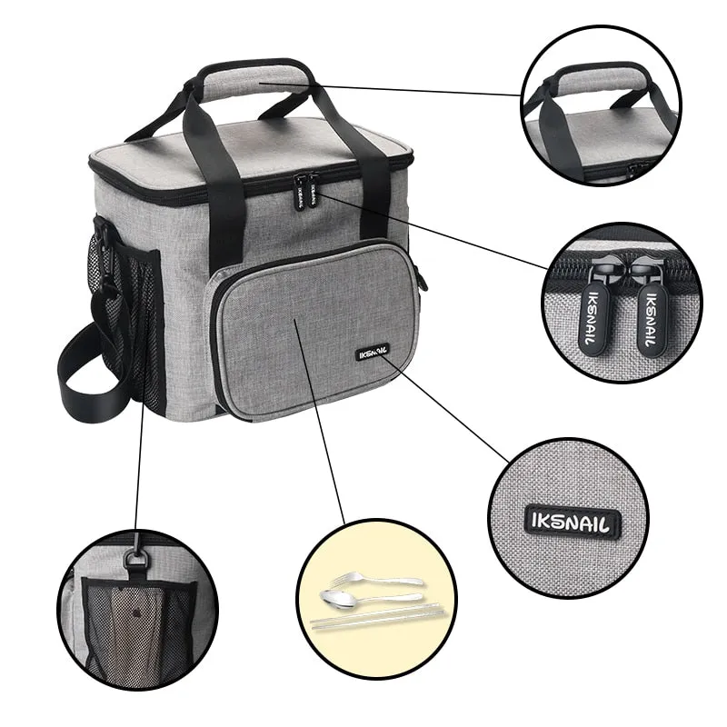Food Picnic Cooler Box Insulated Bags Storage