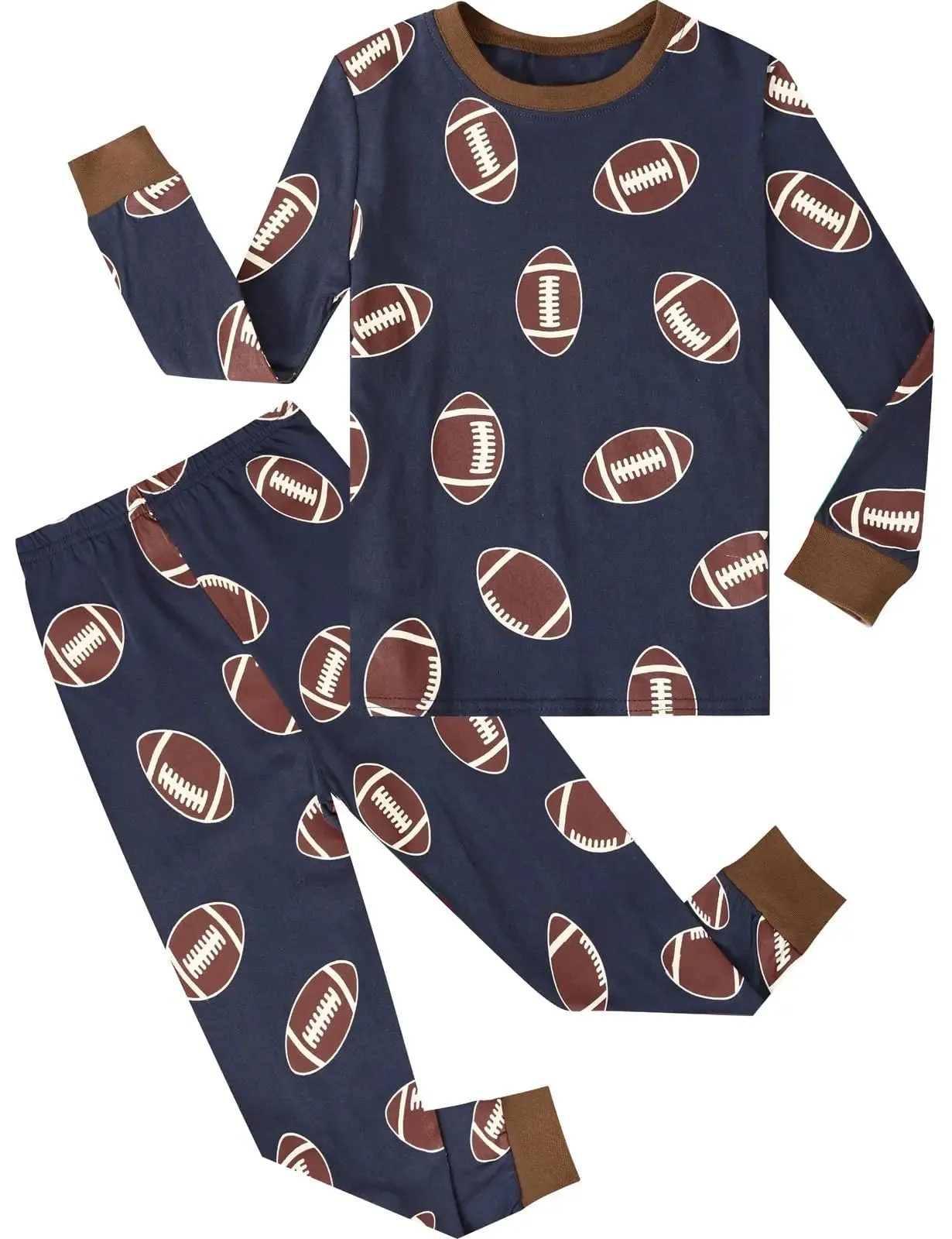 Football, Basketball, Baseball Print Pajamas for Kids