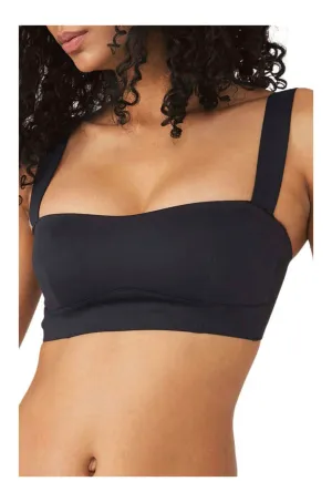 Free People Naomi Long Line Bra In Black