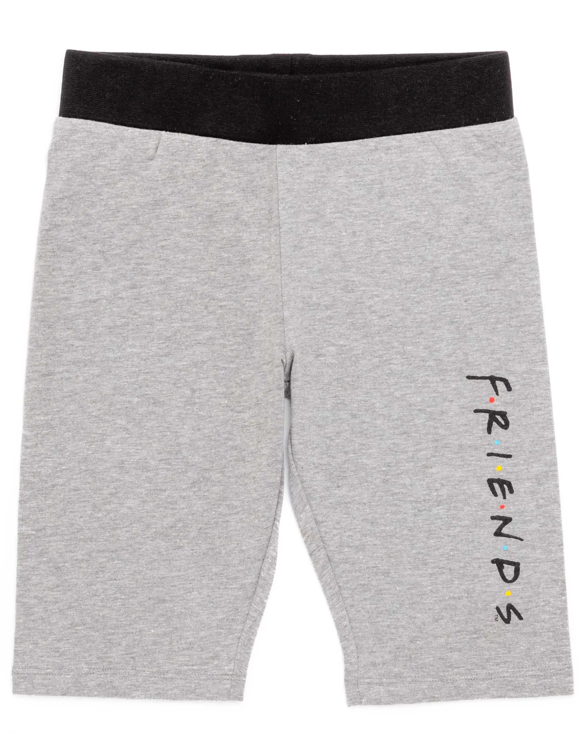 Friends Pyjamas For Girls TV Series Cycling Short & T-Shirt Set - Black