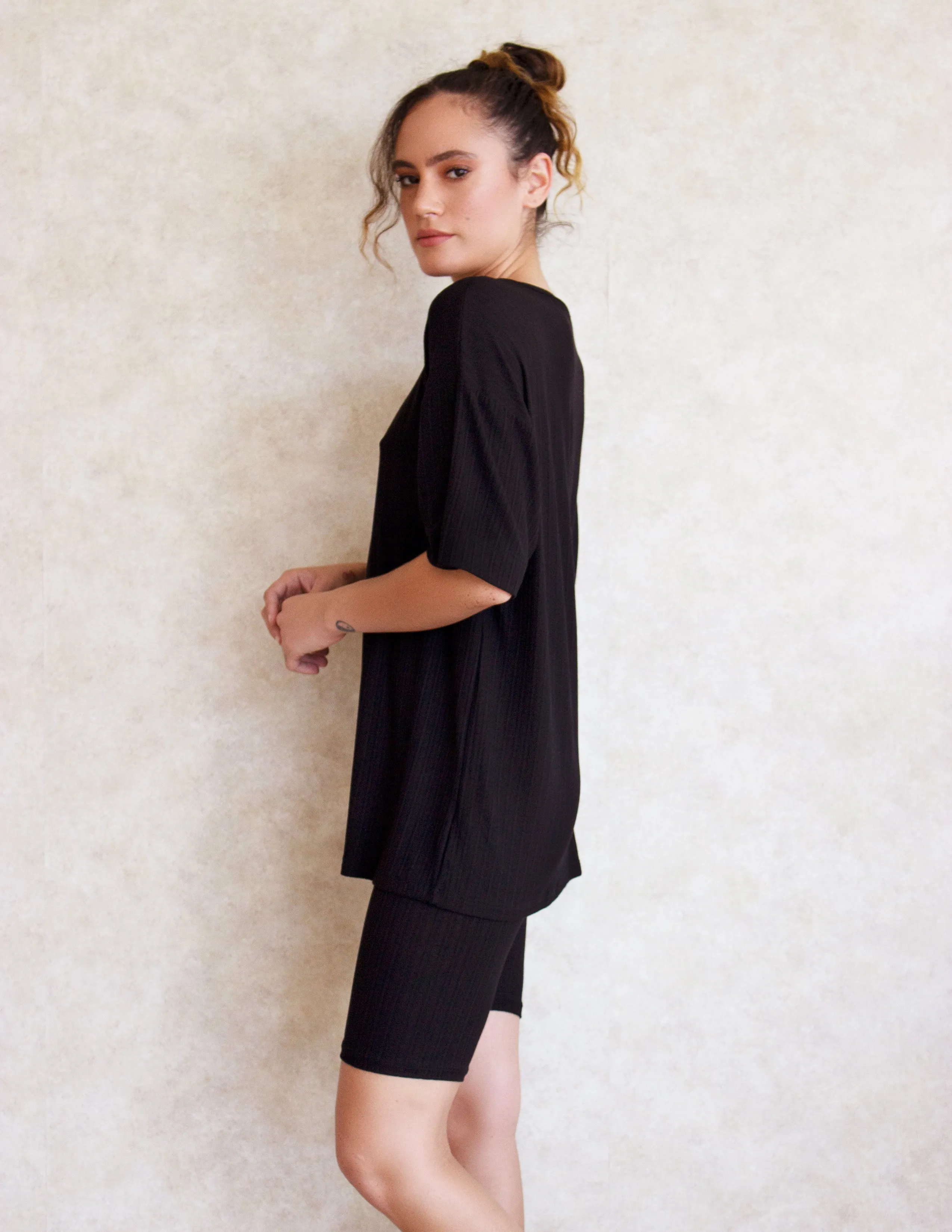 GALAX BIKER SHORTS SET- ONYX