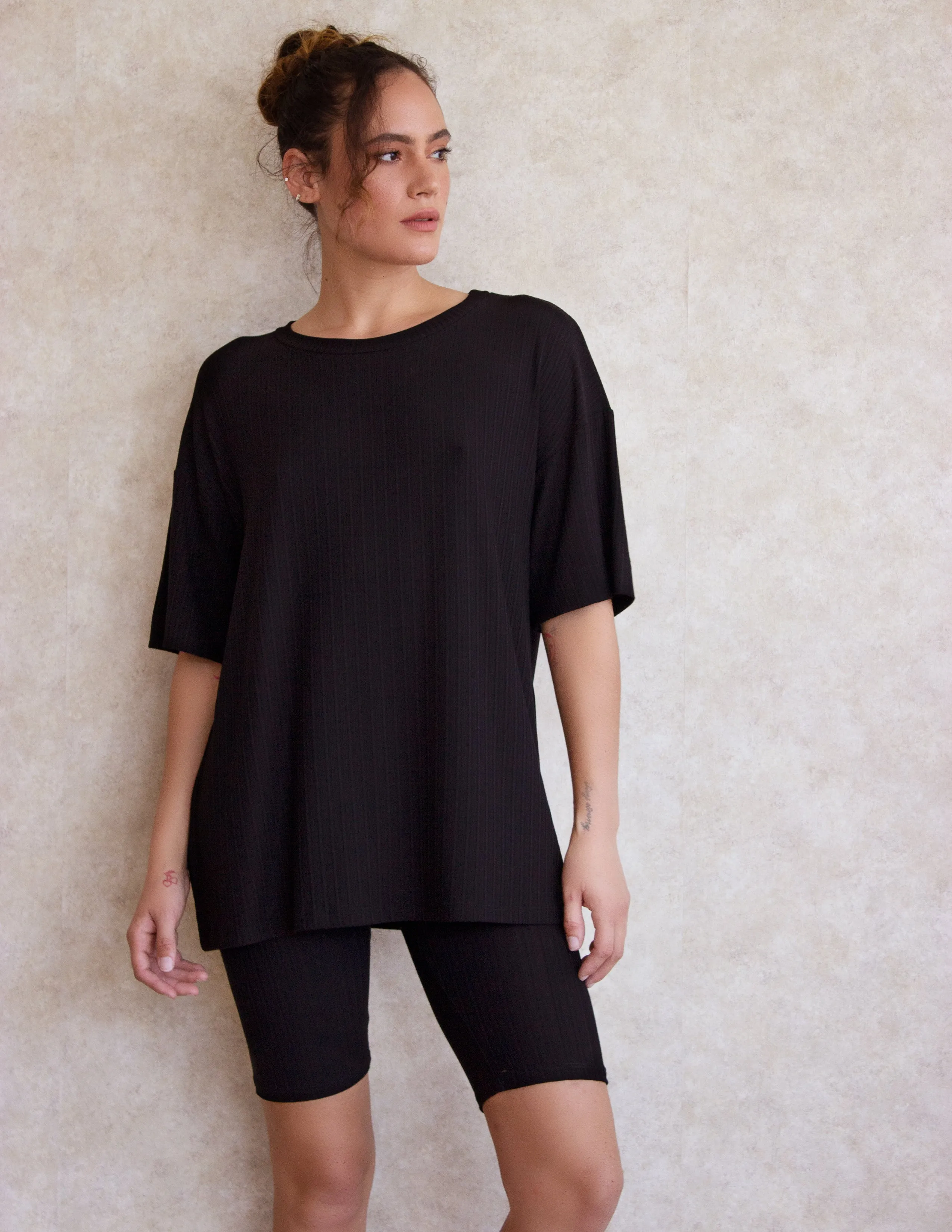 GALAX BIKER SHORTS SET- ONYX