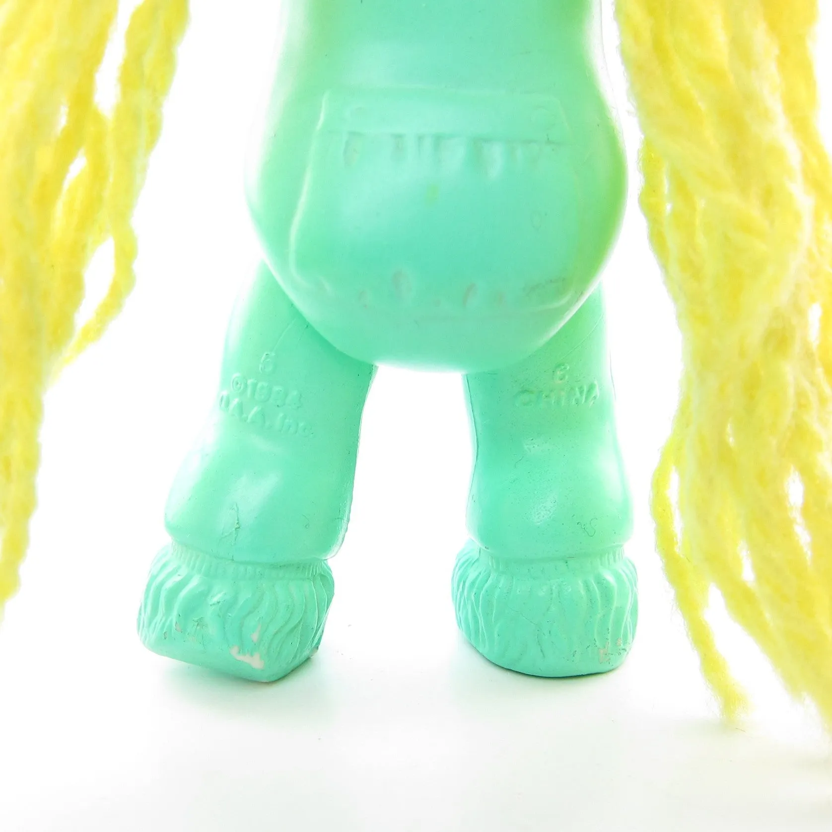 Girl in Pajamas with Teddy Bear Vintage Cabbage Patch Kids Poseable Figure - Blonde Hair