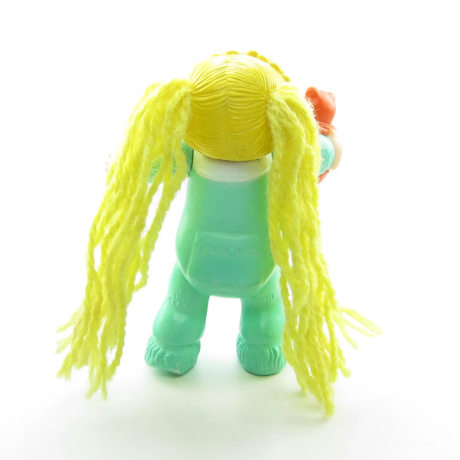 Girl in Pajamas with Teddy Bear Vintage Cabbage Patch Kids Poseable Figure - Blonde Hair