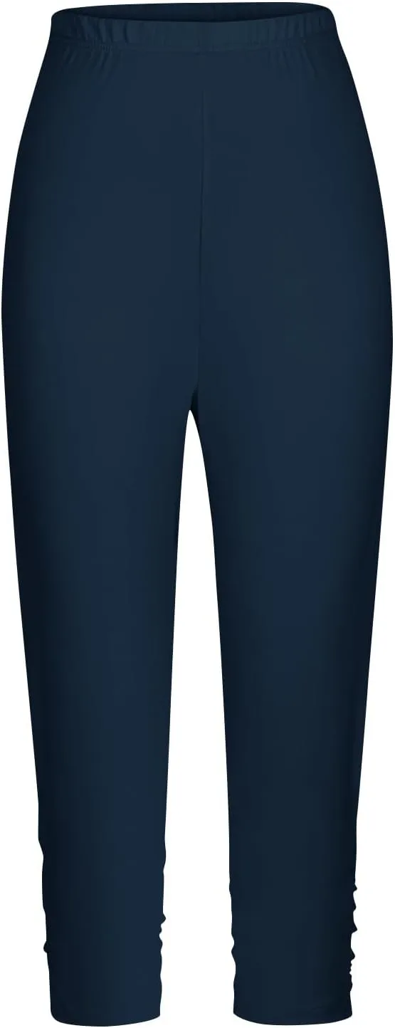 Girls Capri Leggings High Waist Yoga Pants Stretch Slimming Legging Comfy Cropped Pants Kids Summer Workout Tights