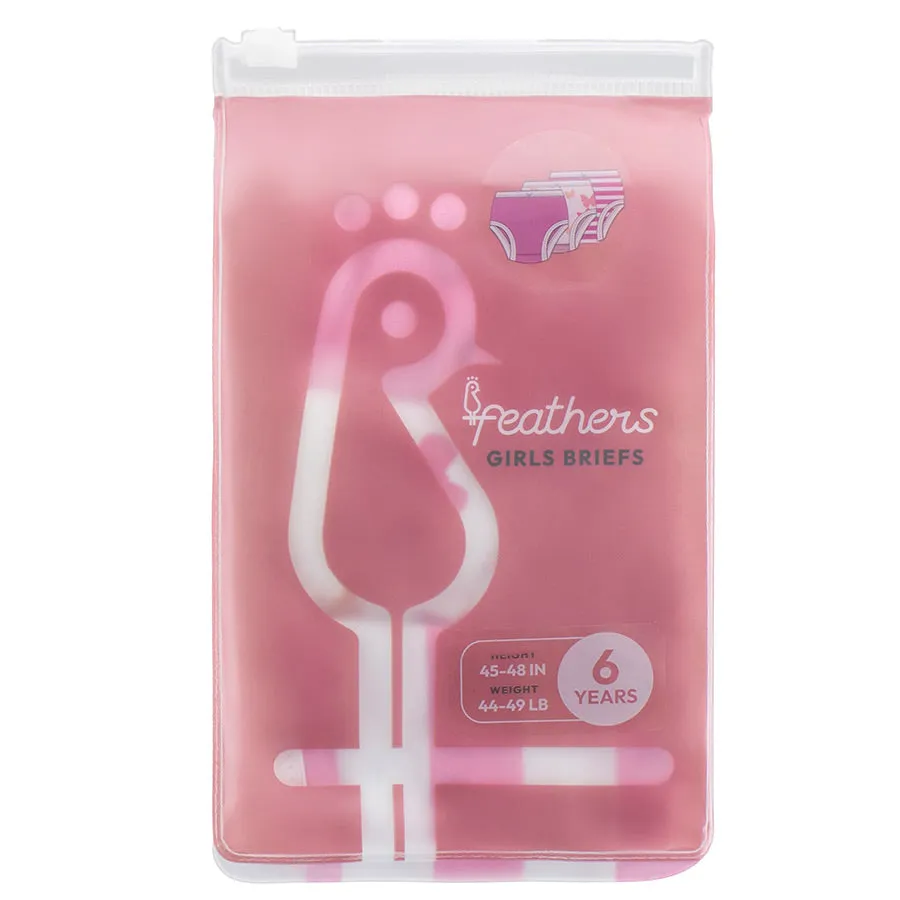 Girls Feathers Panties - 3 Pk.