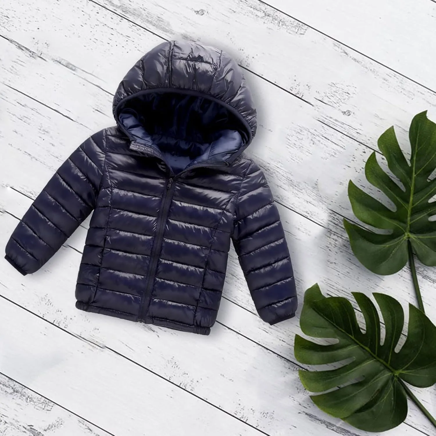 Girls' Outerwear Jackets & Coats Long Flower Printing Winter Hooded Down Jacket Down Alternative Outerwear