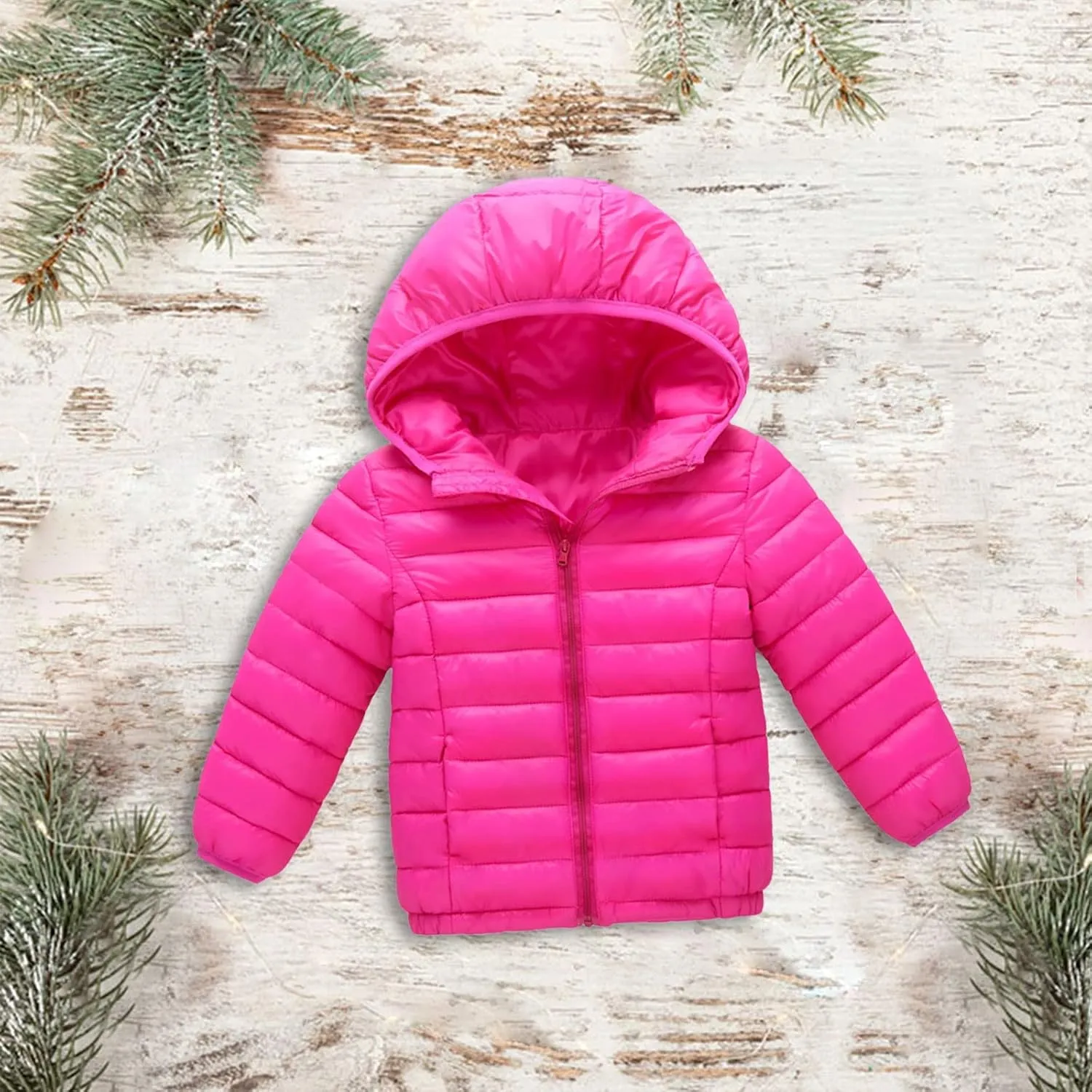 Girls' Outerwear Jackets & Coats Long Flower Printing Winter Hooded Down Jacket Down Alternative Outerwear
