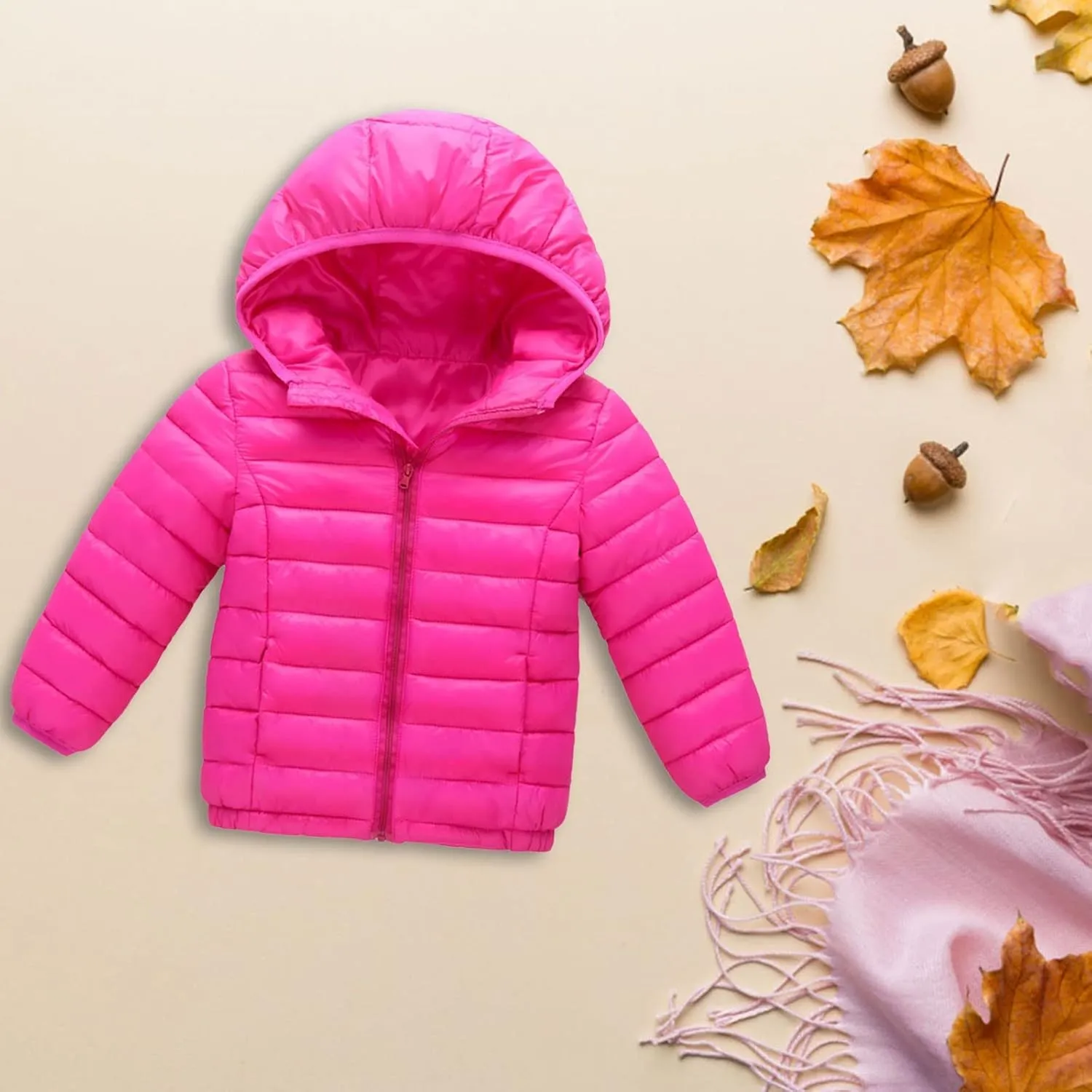 Girls' Outerwear Jackets & Coats Long Flower Printing Winter Hooded Down Jacket Down Alternative Outerwear