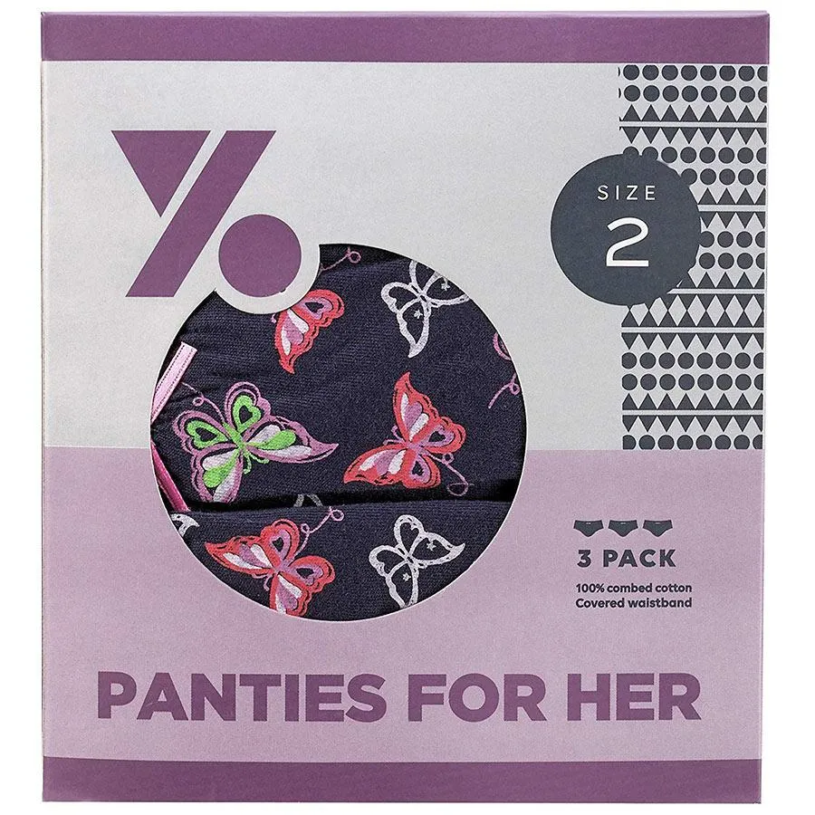 Girls Young Berry Teens Panties - 3 Pk.