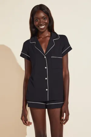 Gisele TENCEL™ Modal Shortie Short PJ Set | Black/Sorbet Pink