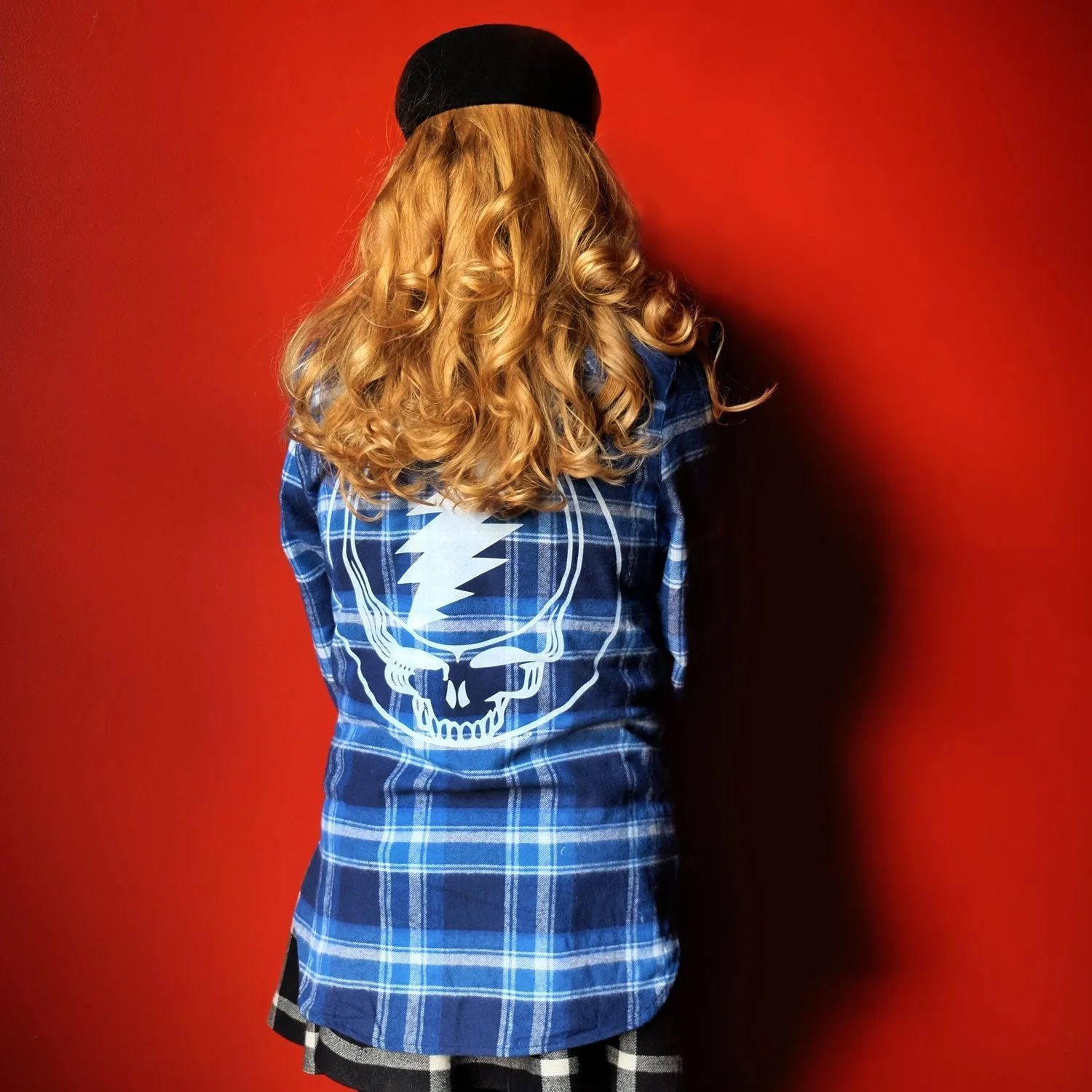 Grateful Dead Steal Your Face Women's Flannel - Only one left Size S