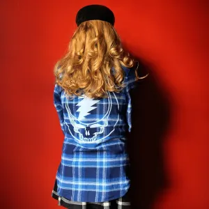Grateful Dead Steal Your Face Women's Flannel - Only one left Size S