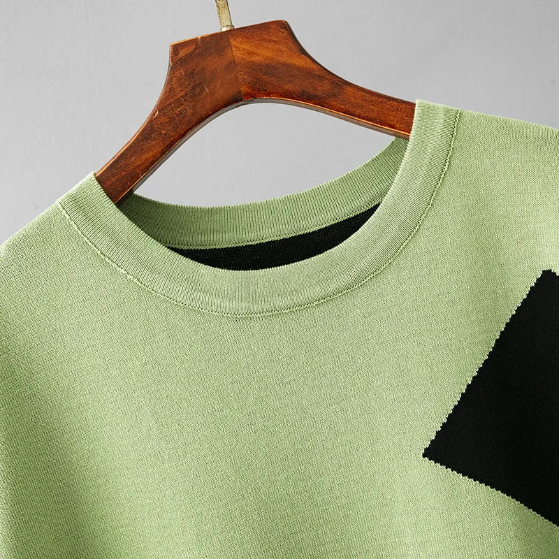Green Viscose Short Sleeved Pajama Set