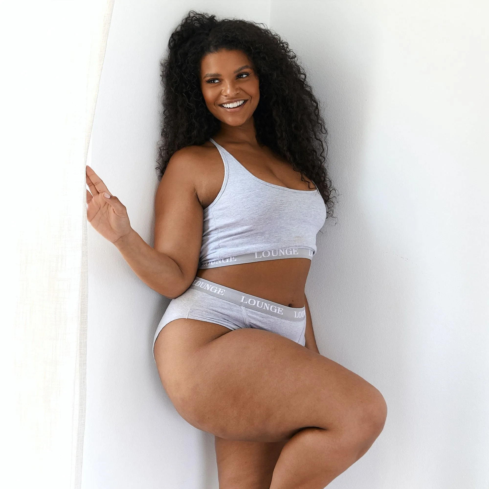 Grey Basic Bralet & Briefs