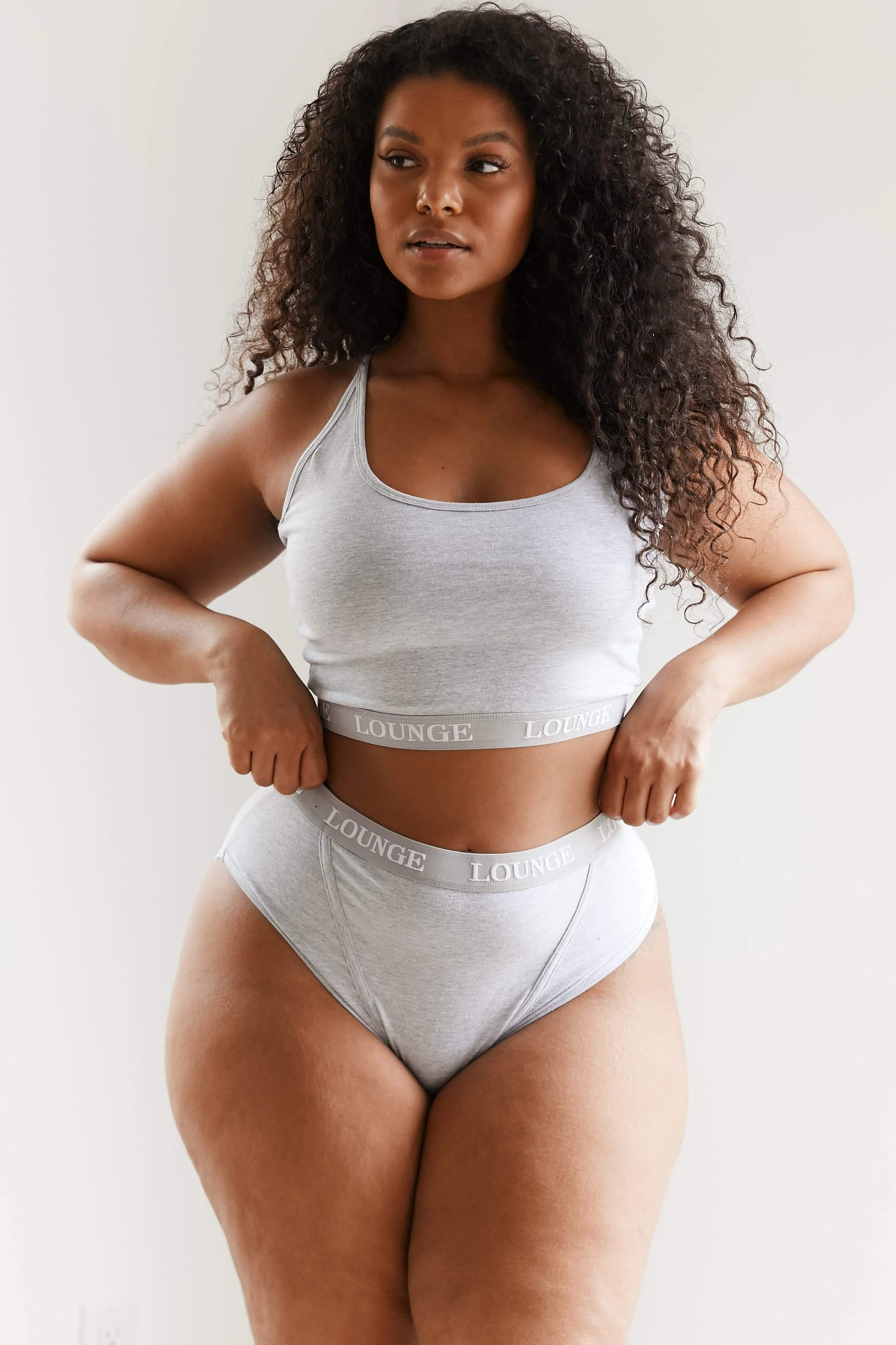 Grey Basic Bralet & Briefs