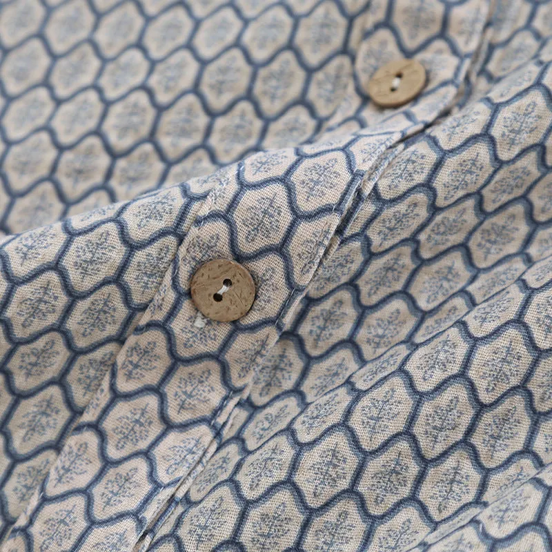 Grey Honeycomb Floral AOP Pajama Set
