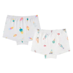 >Nest Designs Kids/Girls/Boys Short Bamboo Underwear (2 Pack) - Sweet Treats