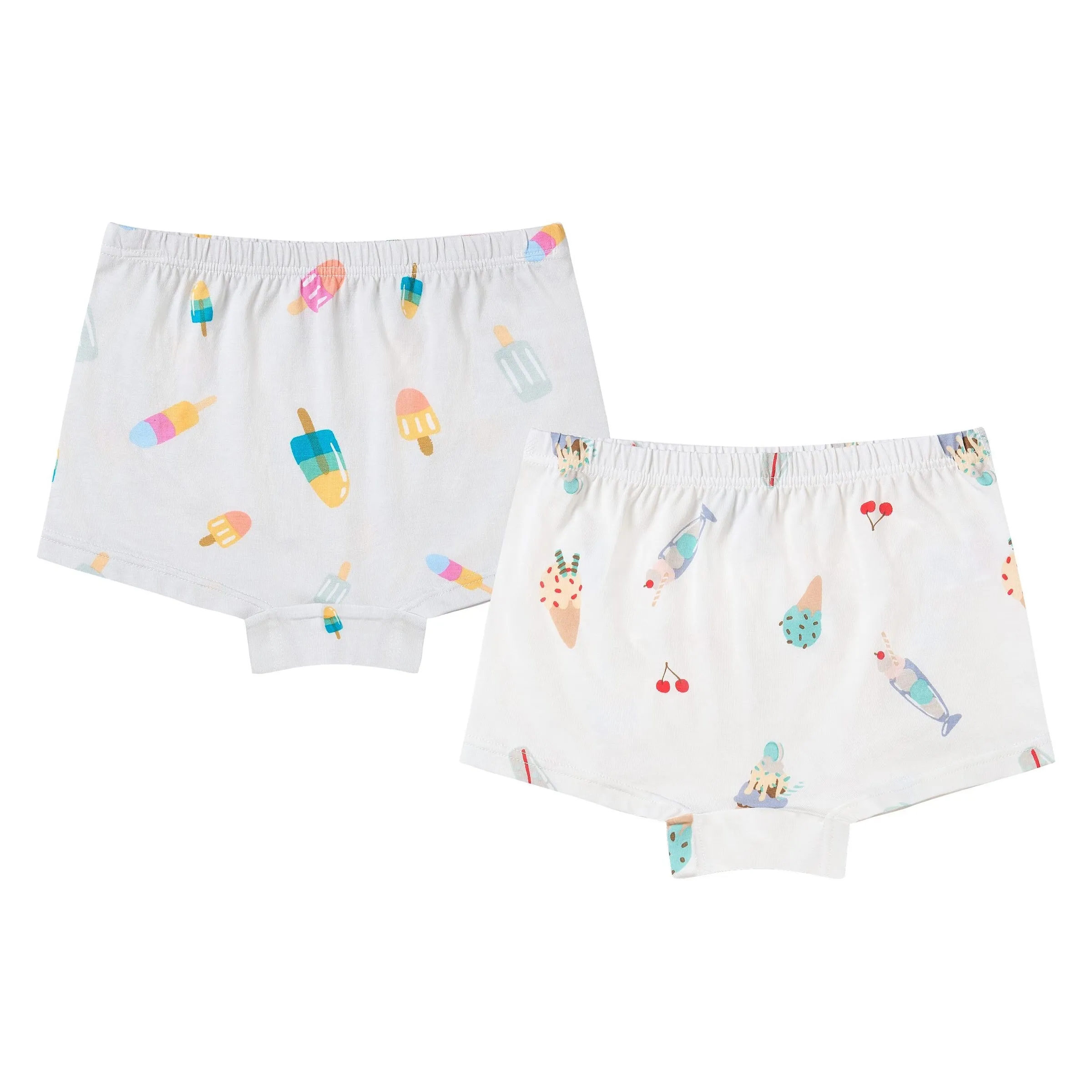 >Nest Designs Kids/Girls/Boys Short Bamboo Underwear (2 Pack) - Sweet Treats