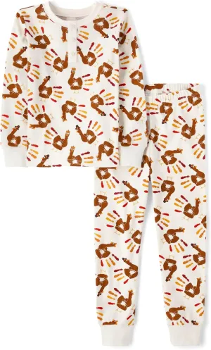Gymboree Baby Boys' Toddler Halloween & Fall Sibling Matching Kids Pajamas Gymmies