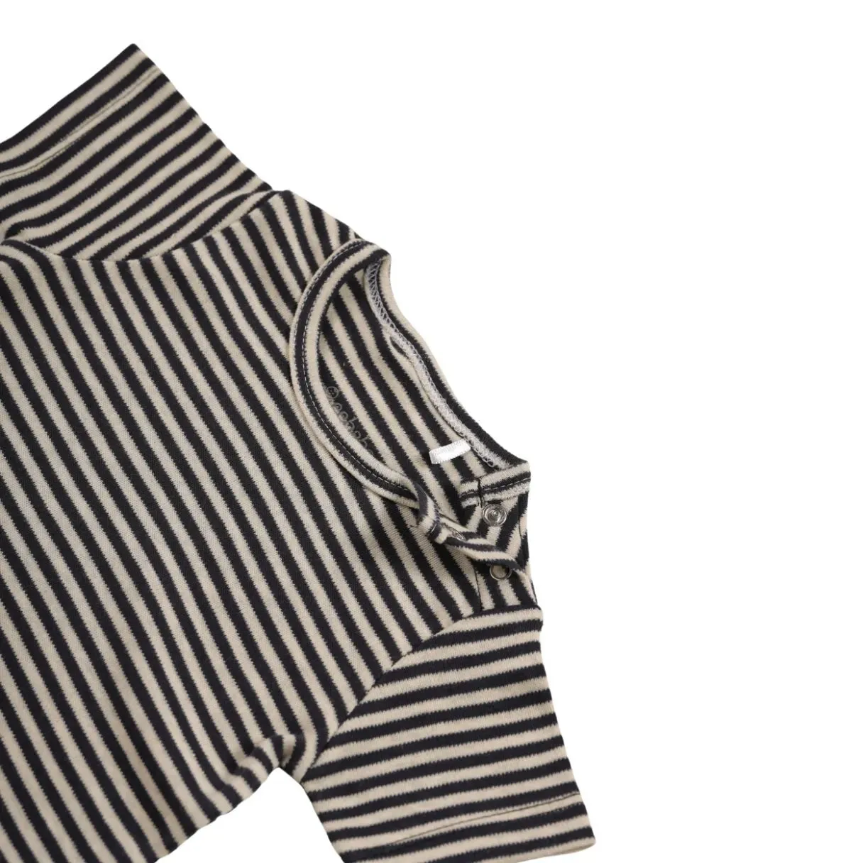 Half sleeve white & black little boys stripes t-shirt for baby