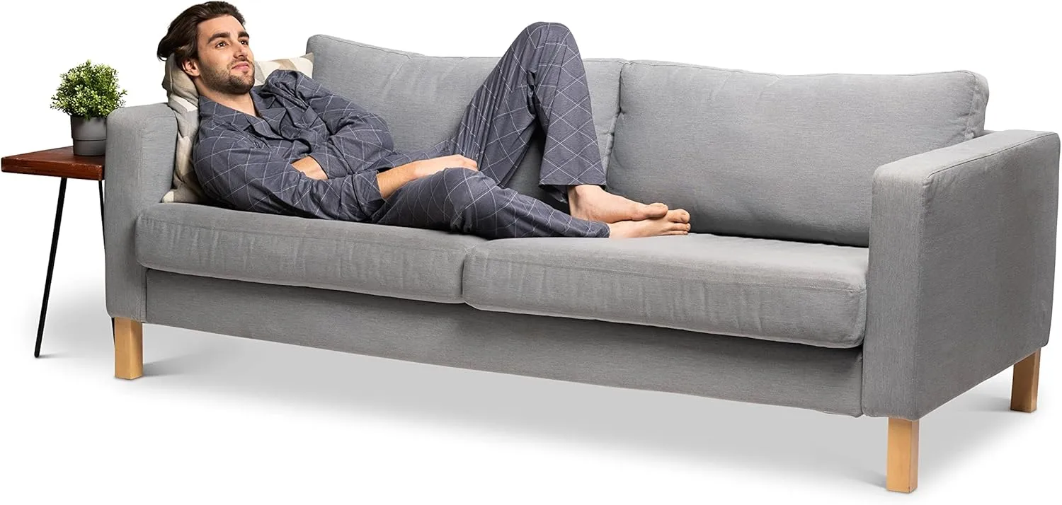 Hanes Men's Pajamas Cotton X-Temp Long Sleeve Shirt & Pants Knit Pjs Lounge Set