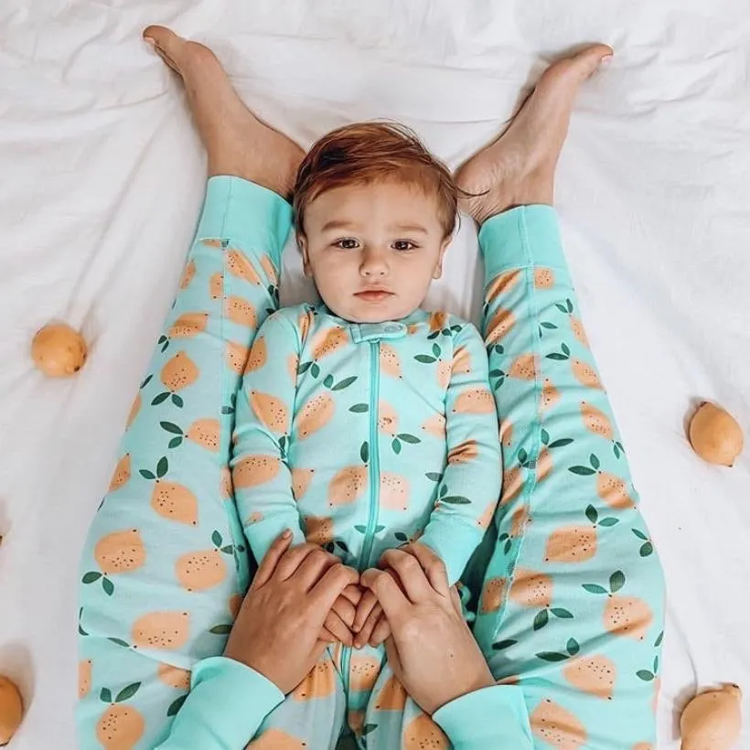 Hannah Anderson Lemon Print Organic Cotton Long Sleeve Pajama Top- Size S (we have matching pants)