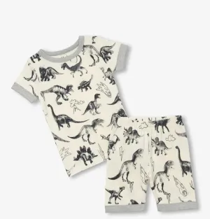 Hatley “Dino Extinction” Organic Cotton Summer Pjs Set: Size 2 to 12