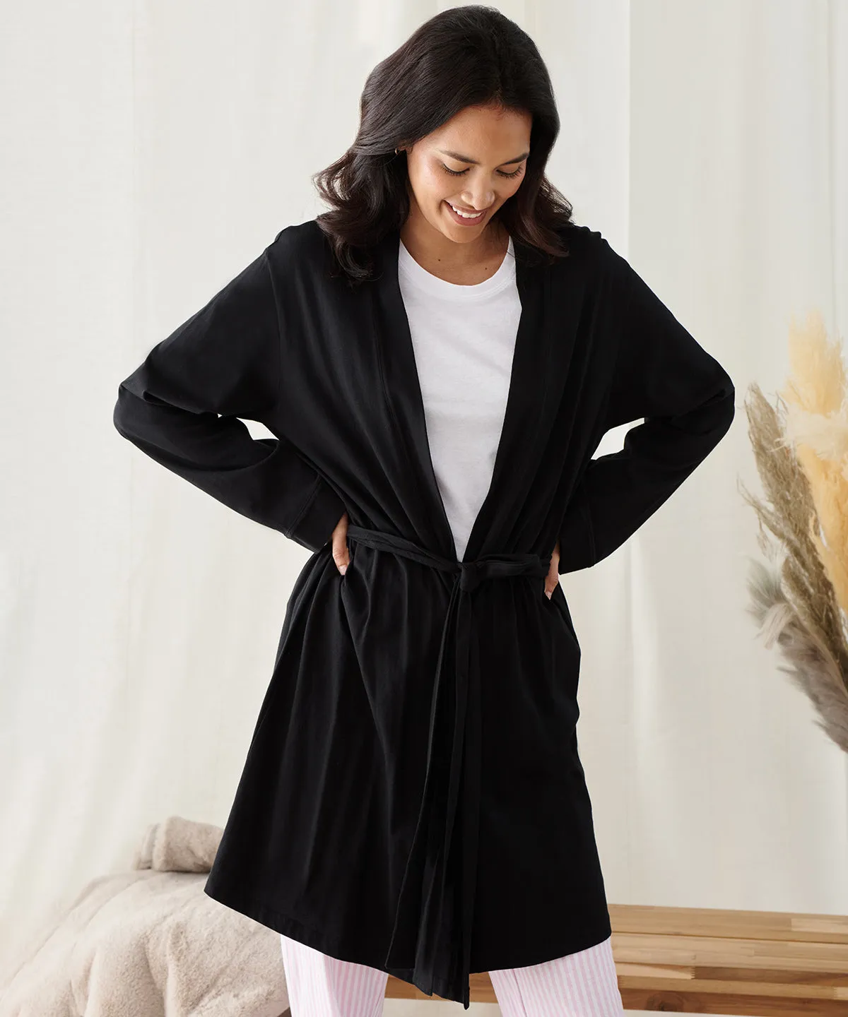 Heather Grey - Women's wrap robe