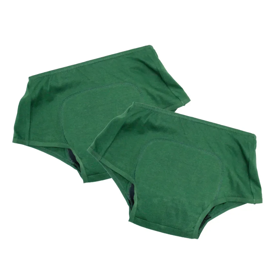 Heavy Flow Period Panties For Beginners | Boxer Fit For Heavy Flow | Prevents Front, Back & Inner Thigh Stains | 2 Pack