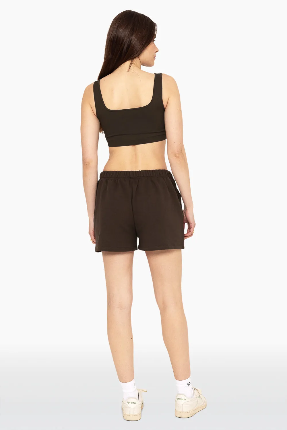 HEAVYWEIGHT SWEATS SWEAT SHORTS - ESPRESSO