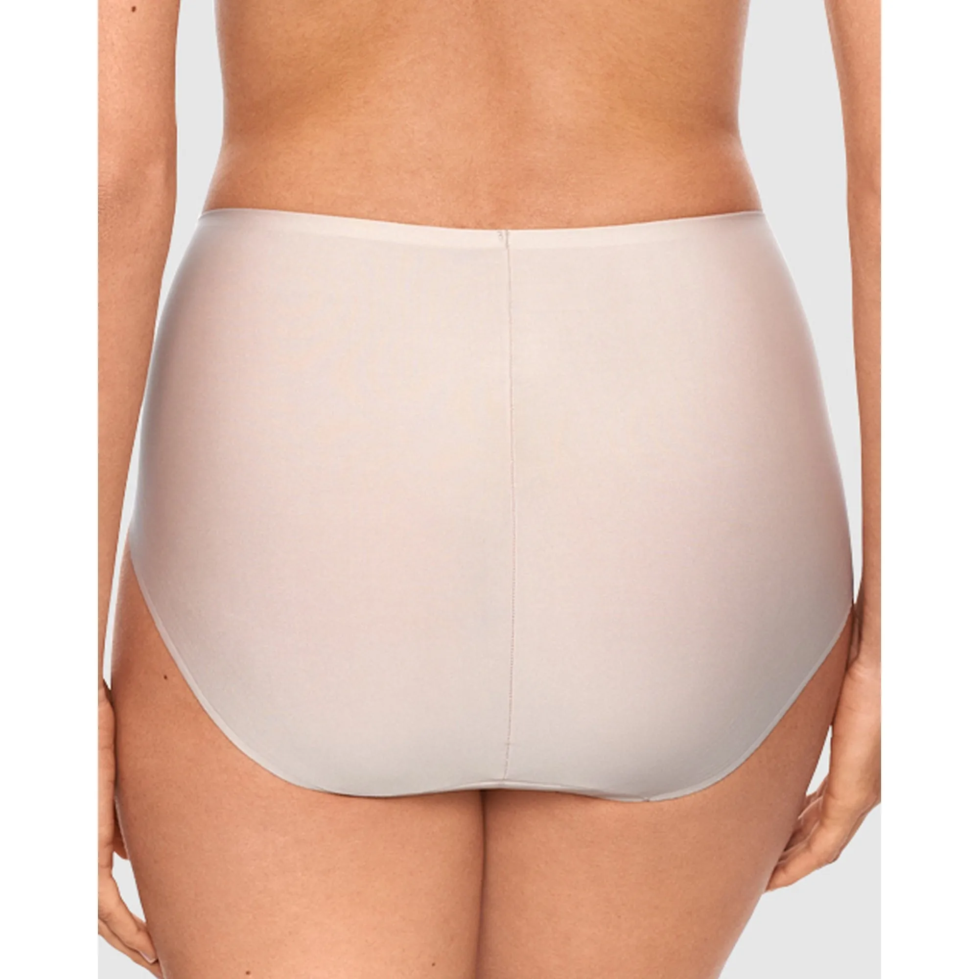 High Waist Light Control Shaping Brief with Lace