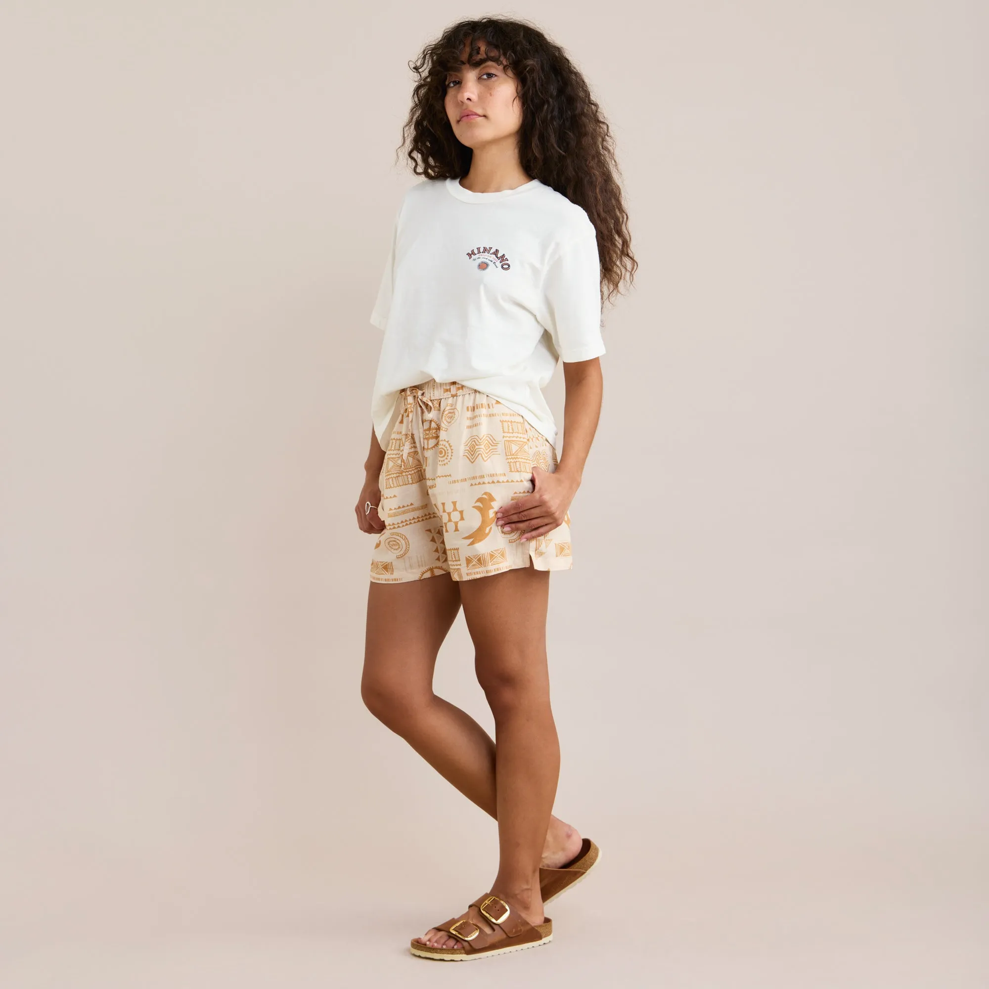 Hinano Idle Shorts - Golden